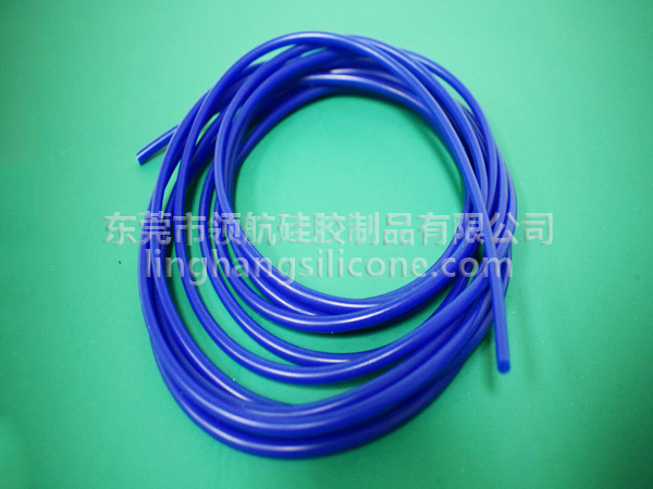 Dark blue silicone tube